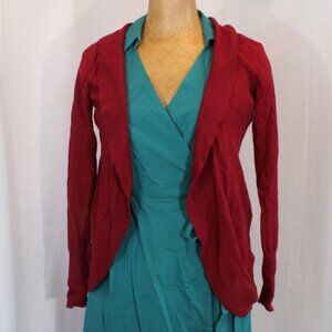 Mossimo Red Long Sleeved Cardigan Sweater